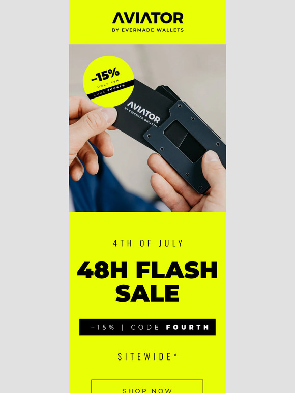 Hi, our 48h Flash Sale starts now!