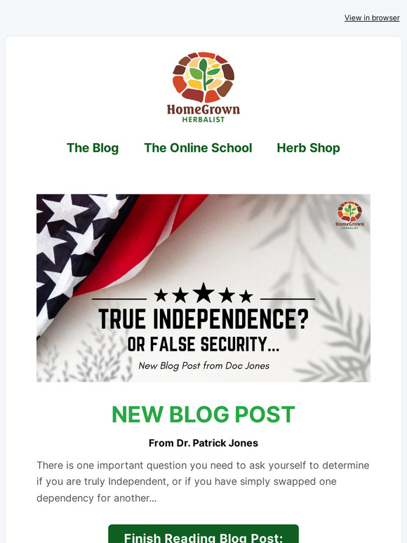 True Independence Or False Security... Which One Do You Really Have?