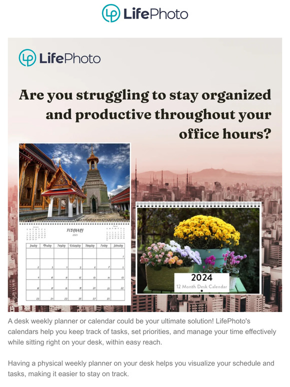 Desk Calendars with Photo