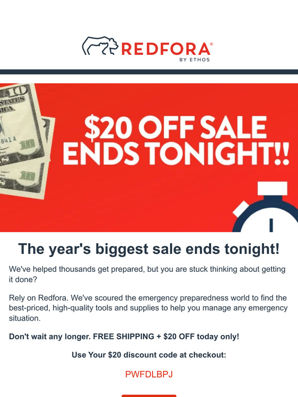 Last Chance - Your $20 Discount Expires Today!