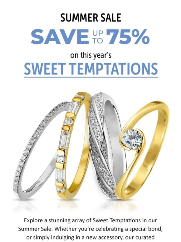 SPOIL YOURSELF and SAVE up to 75% in the Super Summer Sale