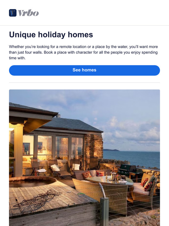 Discover your dream getaway: unique holiday homes await