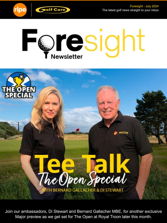 Your Golf Care newsletter for July is ready!