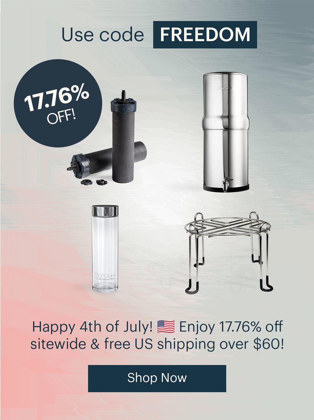 Happy 4th of July! Enjoy 17.76% Off Sitewide! Use Code: FREEDOM