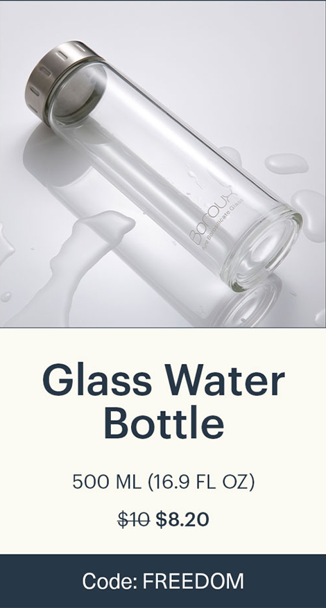 Glass Water Bottle