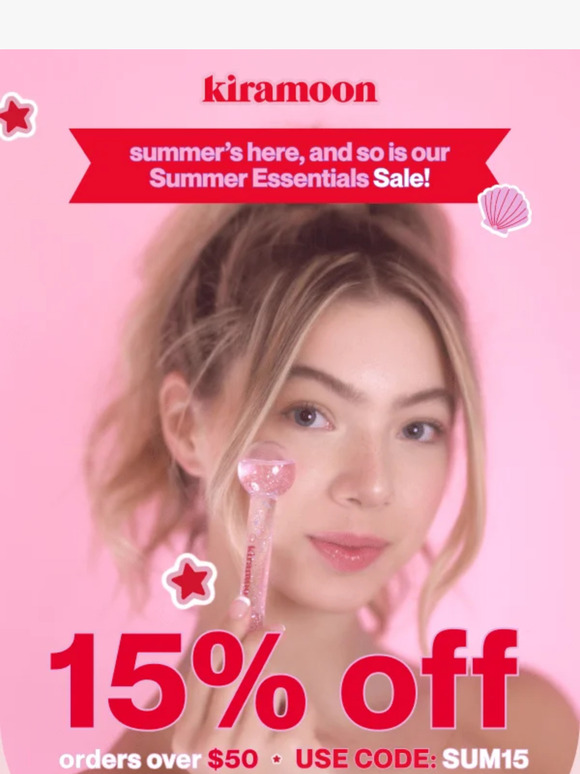 your summer essentials are 15% off 😍