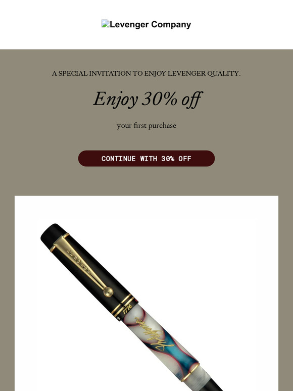 Levenger Tools for Expression. Your Selections Inside. Milled