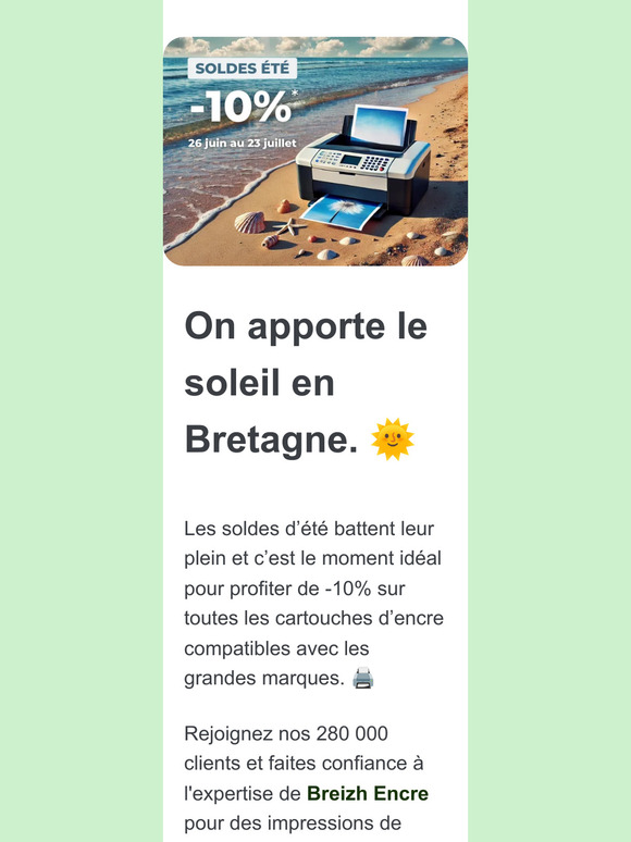 Cartouches : -10% ! Ne Manquez Pas ! 🌞