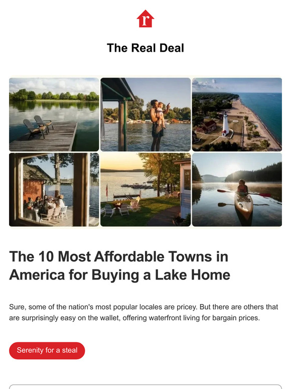 The 10 cheapest lake towns for homebuyers, where