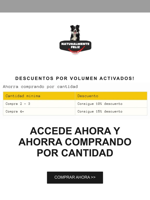 Descuentos x cantidad activados😍