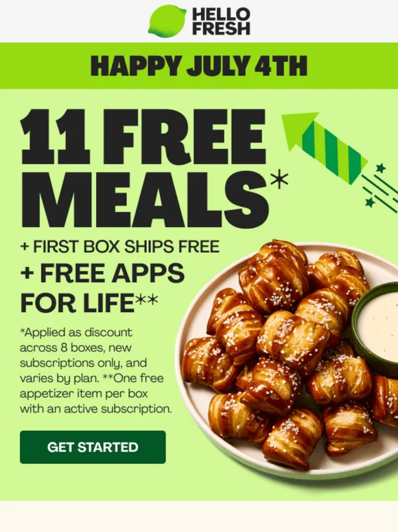 Try America’s #1 Meal Kit on America’s B-day 🎂