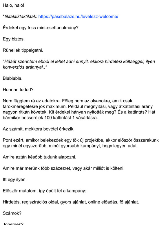 Mini-esettanulmány, számokkal meg mindennel