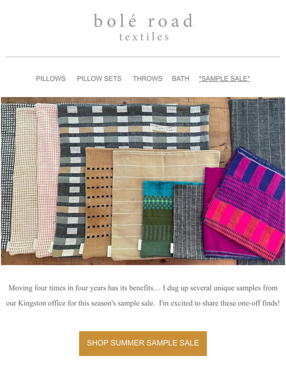 Summer Sample Sale!