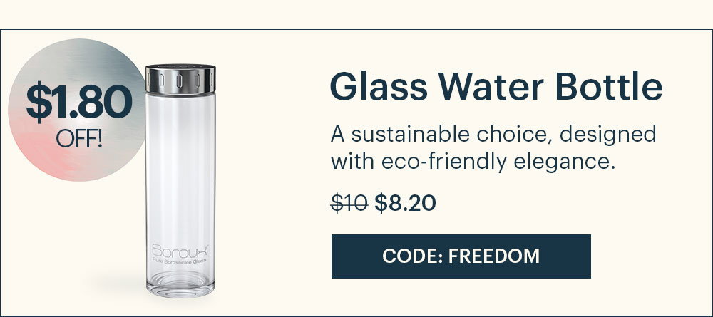 Glass Water Bottle