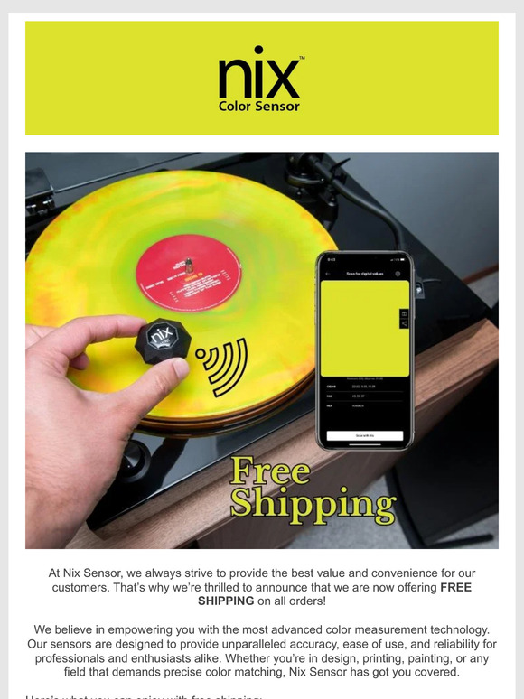 Enjoy Free Worldwide Shipping on All Nix Sensor Orders!