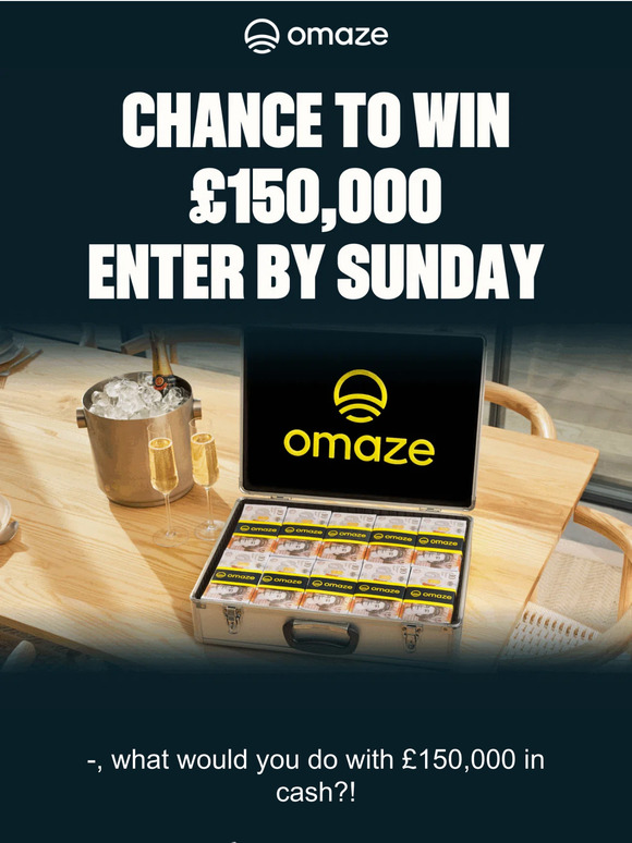 Your Chance to Win £150,000 in the July Omaze Flash Draw⚡