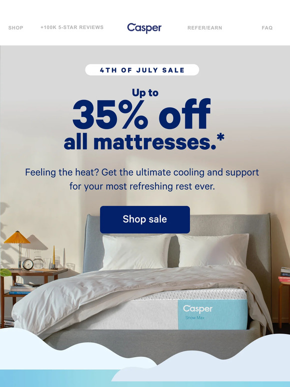 Casper Email Newsletters Shop Sales, Discounts, and Coupon Codes