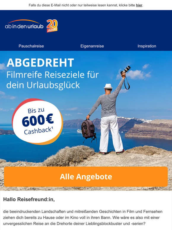 abindenurlaub Premium DE 🎥 Wie im Film Die schönsten Drehorte weltweit Milled