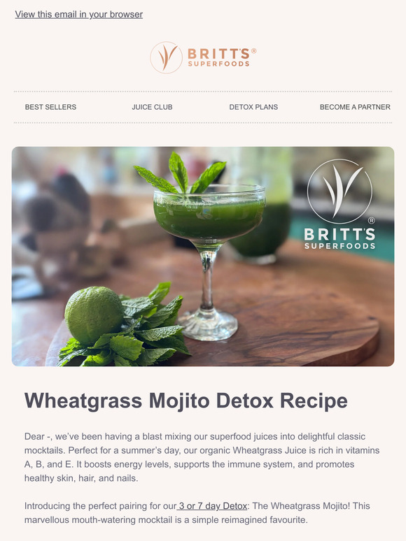 Cheers to Wellness: Wheatgrass Mojito Recipe