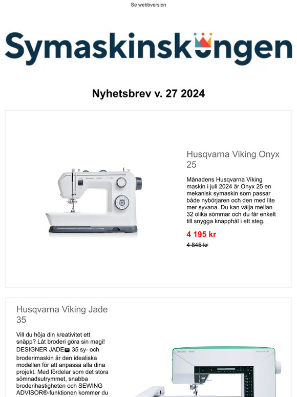 Nyheter från Husqvarna Viking, Prym och Ernst Textil!