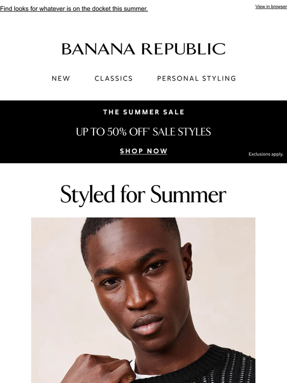 The Summer Sale just got better – up to 50% off + extra 20% off sale styles