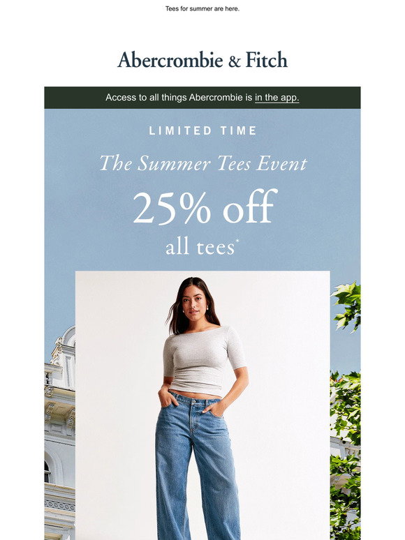 Abercrombie &amp; Fitch Email Newsletters: Shop Sales, Discounts, and ...