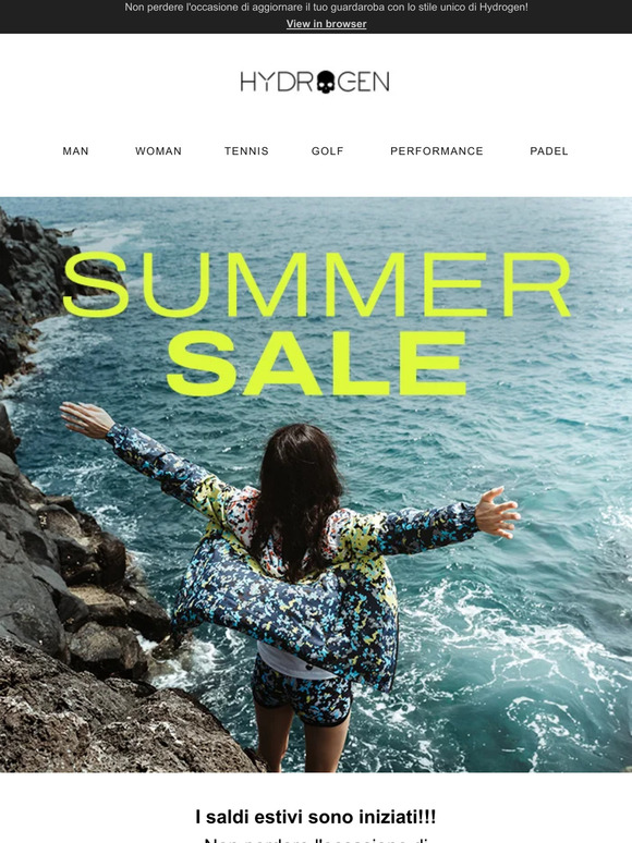 🌞 I Saldi Estivi sono iniziati da Hydrogen! 🛍️