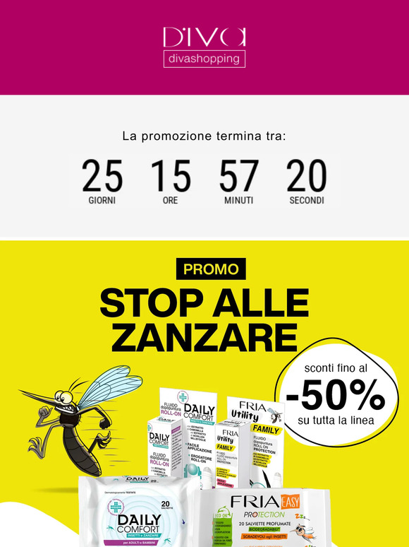 ⏰Promo Kit Antizanzare: fino al 50% di sconto su Fria e Daily Comfort!