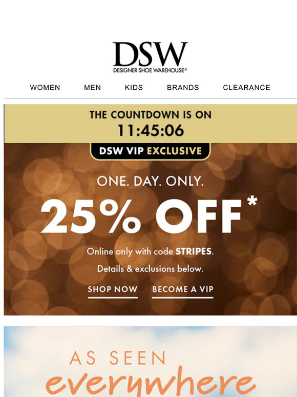 25% off is happening NOW.