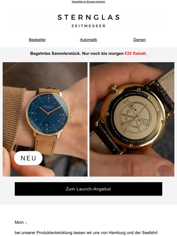 Zeitlose Eleganz inspiriert von der Seefahrt