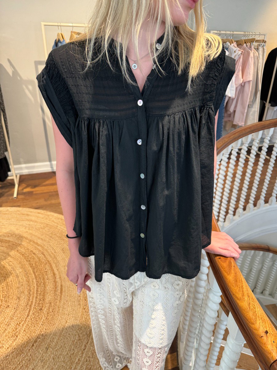 Image of OPAL STUDIO Palma Top - 94299, Black