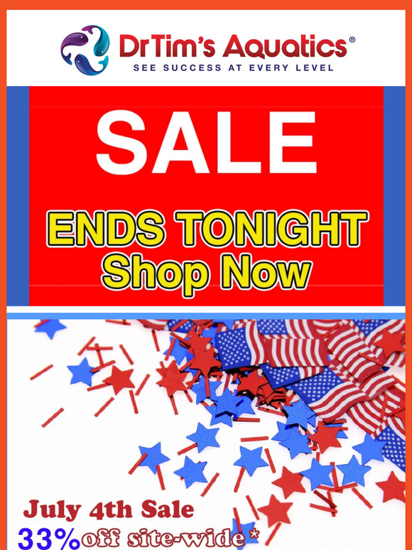 DrTims' July 4th Sale | 33% Off Site Wide* EXTENDED !!!