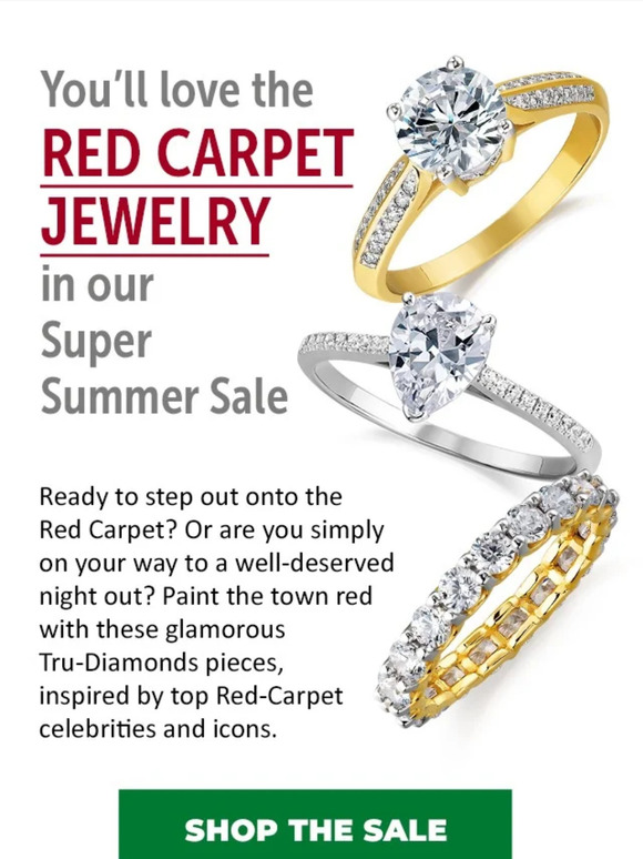 Save up to 75% on these RED CARPET SPECIALS