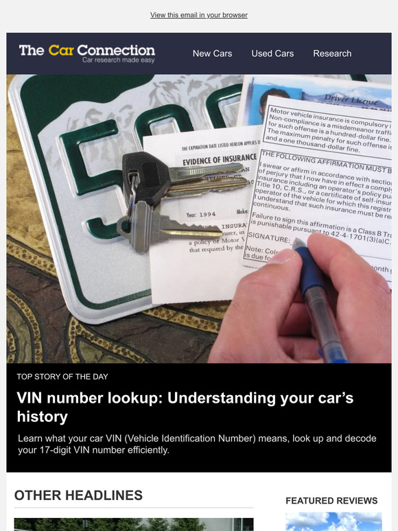 The Car Connection: VIN number lookup: Understanding your car’s history ...