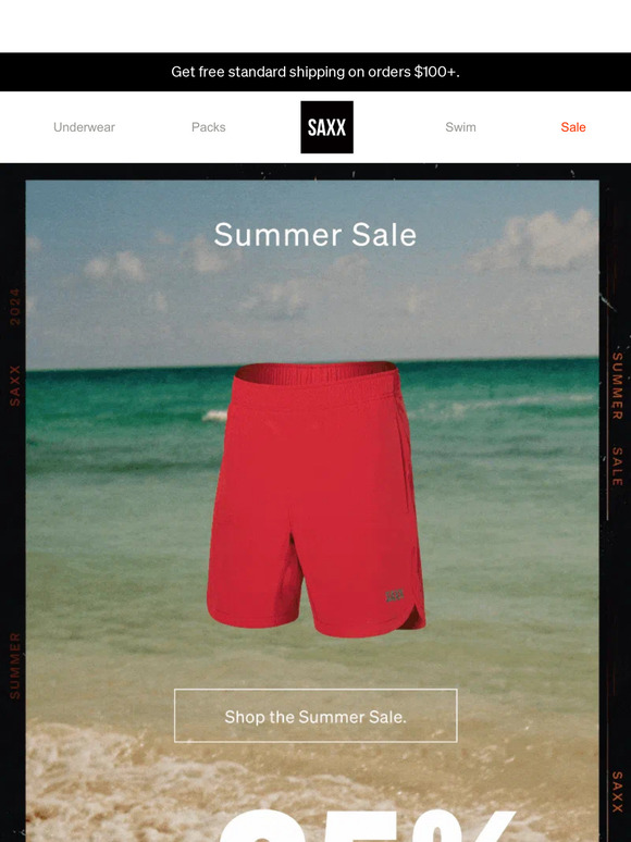 SAXX Underwear Email Newsletters Shop Sales, Discounts, and Coupon Codes