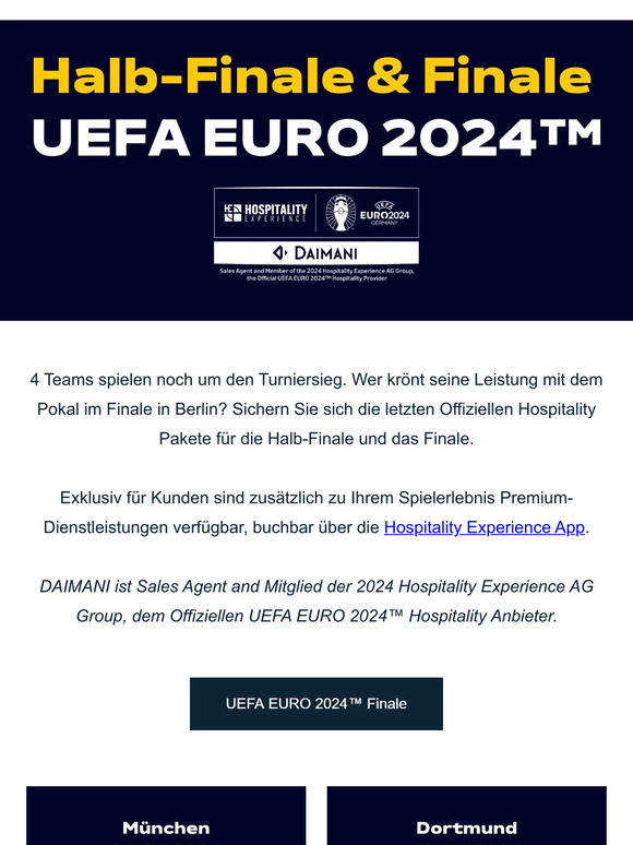 ⚽ Sichern Sie sich Ihren Platz für die Halb-Finale und das Finale