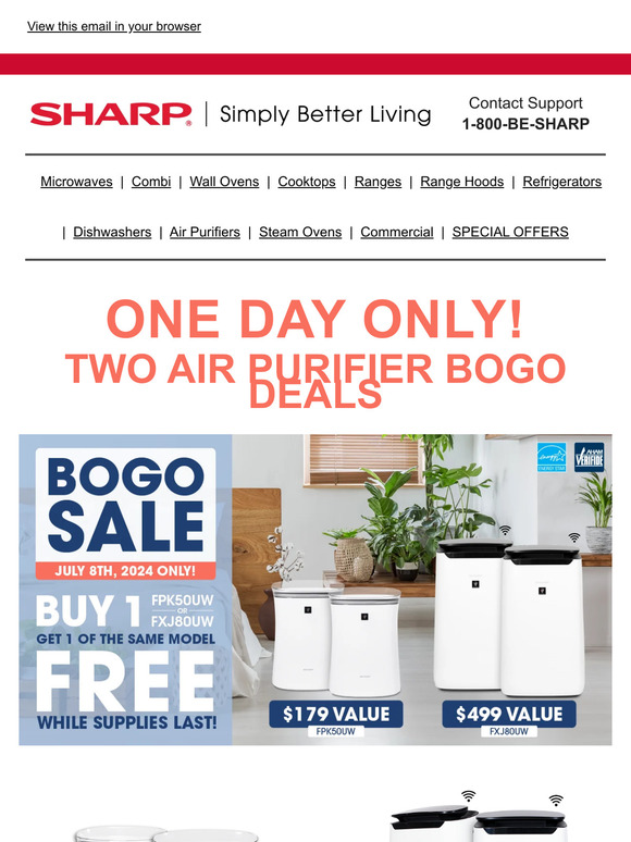 Double the Savings with BOGO FREE on Air Purifiers!