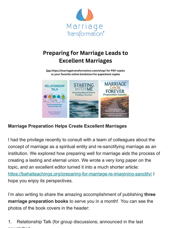 Marriage Preparation Helps Create Excellent Marriages