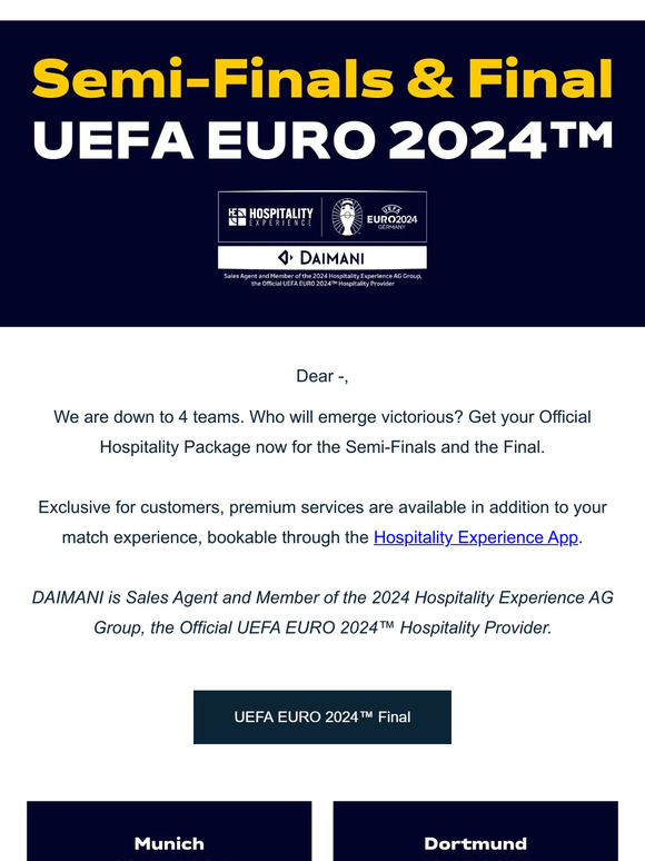 ⚽ Secure your seat at the Semi-Finals and the Final.