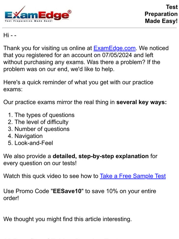 Exam Edge Practice Exams