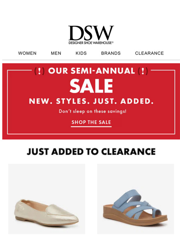 Just dropped: 1000+ NEW clearance styles!