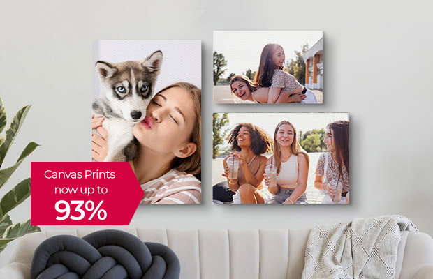 Canvas Prints are printed with solvent-free HP latex inks making them safe for all family