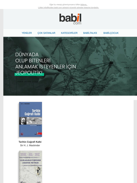 Dünyada olup bitenleri anlamak isteyenler için jeopolitik!