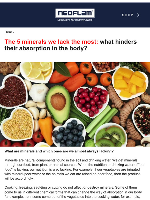 The 5 minerals we lack the most