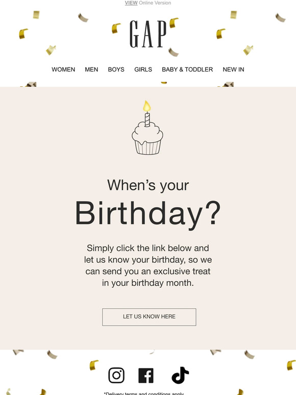 Gap Email Newsletters: Shop Sales, Discounts, and Coupon Codes