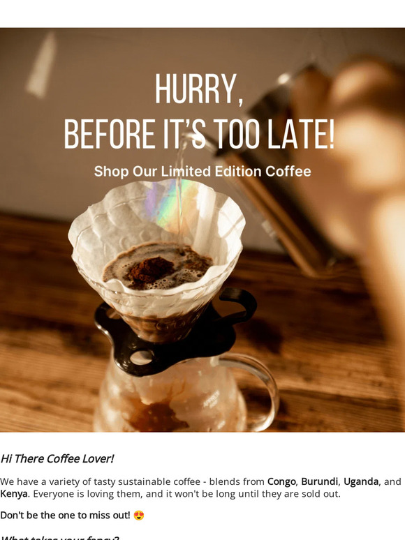 Limited Edition Sustainable Coffee! 🤩☕