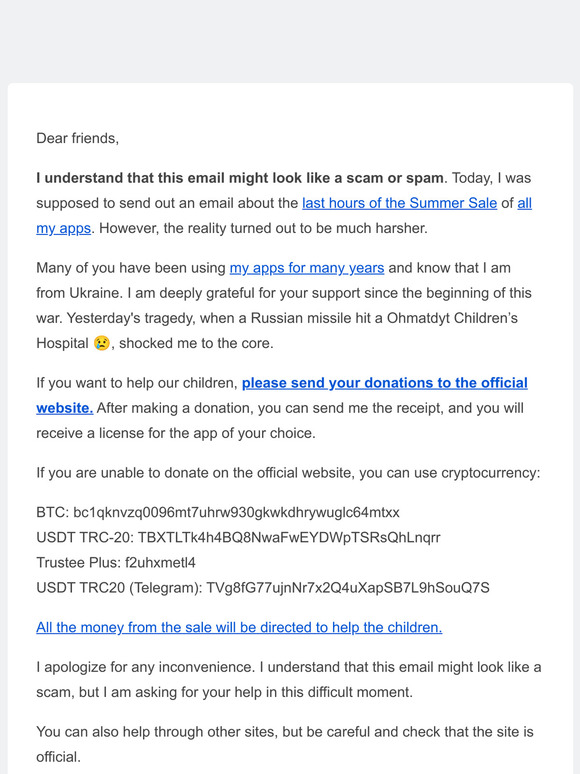 😢 Not a Sale, but Reality 👉 Ohmatdyt Children’s Hospital 😢