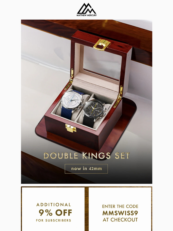 Introducing: Double Kings Set 42mm - Luxury Reimagined