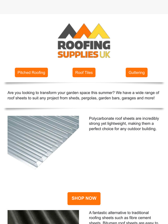 Looking for roof sheets?