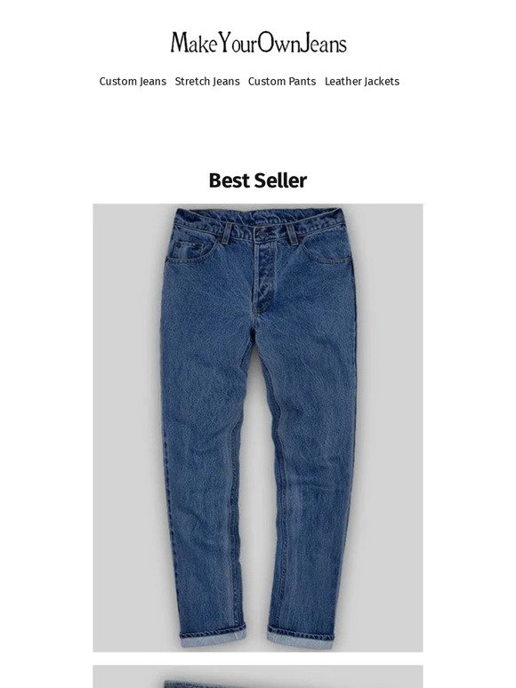 Make Your Own Jeans: Light Blue 14.5oz Heavy Denim Jeans | Milled